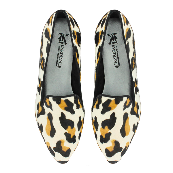 Leopard pointed slipper